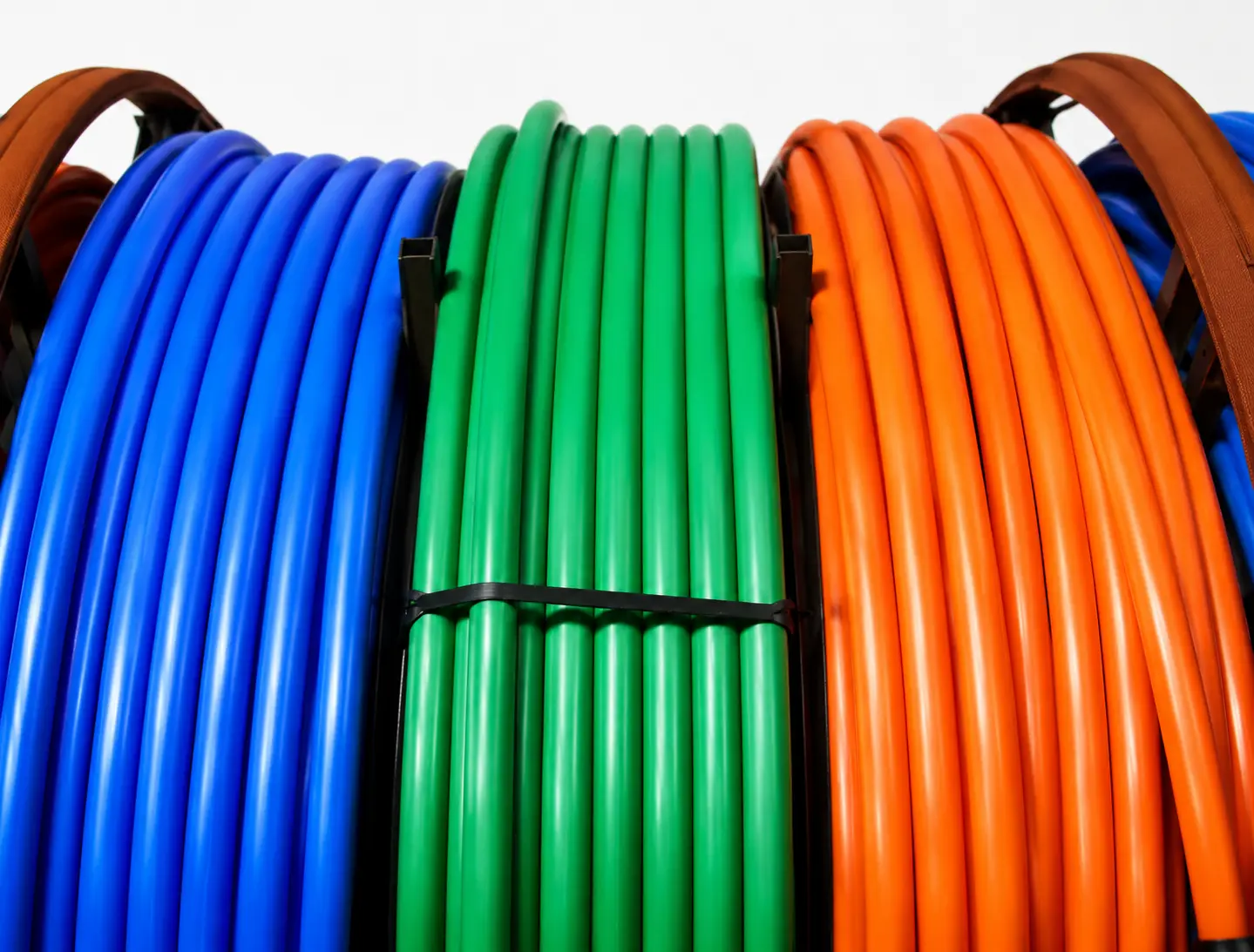HDPE duct and subduct system for fiber optic cable protection
